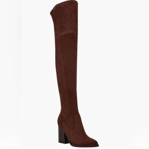 Marc Fisher Brown Over-the-Knee Boots